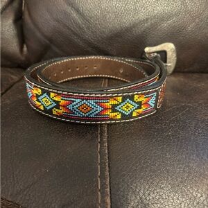 Twisted X Brown Leather Belt